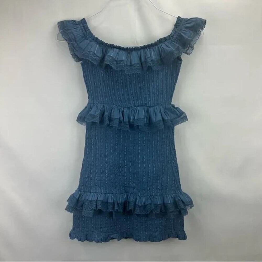 Tularosa Teri Off-The-Shoulder Ruffle Mini Dress Women’s‎ Size XS